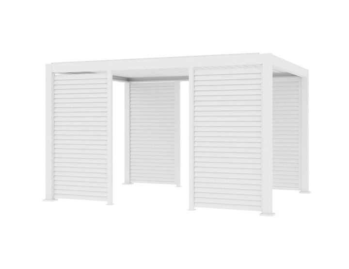 Tasman Freestanding Pergola Shutter Wall Size: 1.15m Colour: White