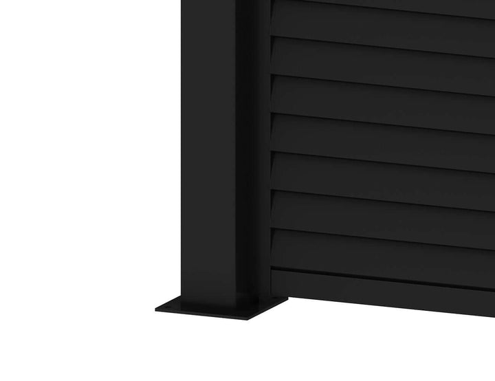 Baltic Freestanding Pergola Shutter Wall Size: 0.74m Colour: Black