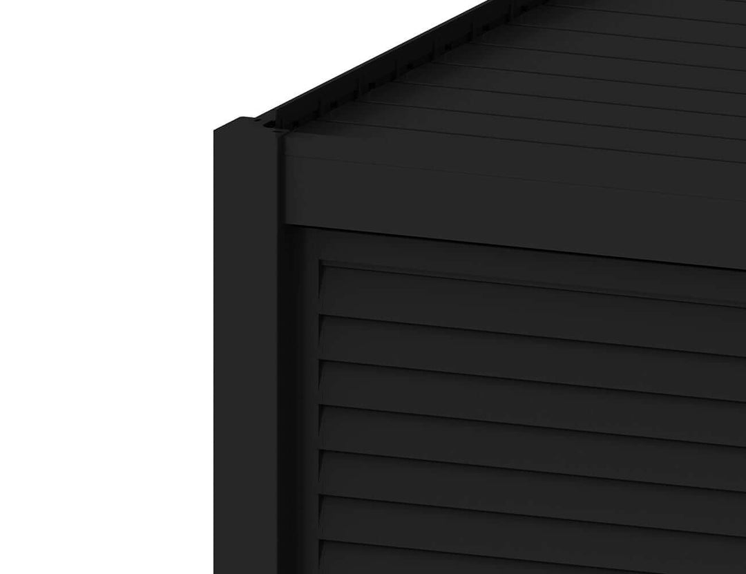 Baltic Freestanding Pergola Shutter Wall Size: 0.74m Colour: Black