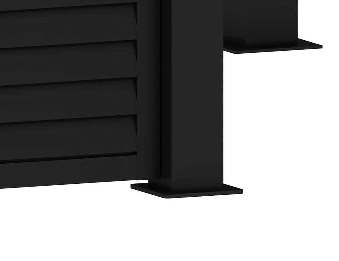 Atlantic & Caribbean Freestanding & Caspian Series Pergola Shutter Wall Size: 0.73m Colour: Black