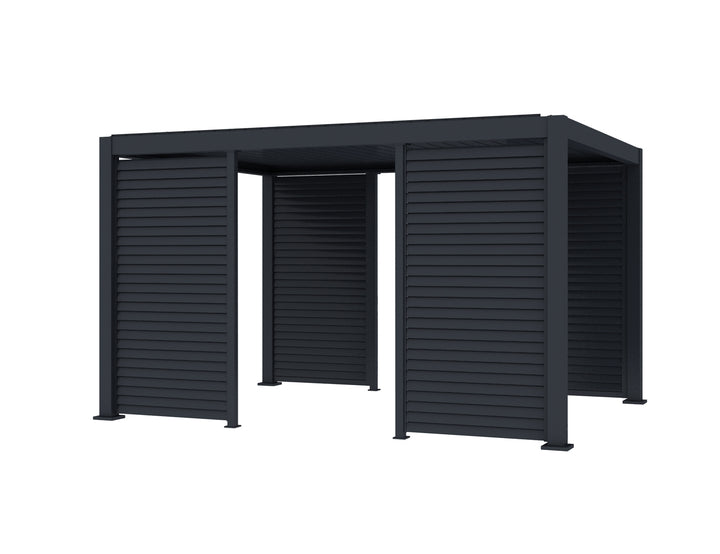 Atlantic & Caribbean Freestanding & Caspian Series Pergola Shutter Wall Size: 0.73m Colour: Charcoal