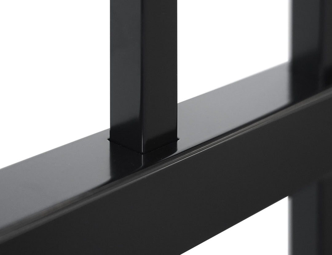 Aluminium Pool Fence Panel - Vertical(DIY) Size: 2.4 x 1.2m Color: Black