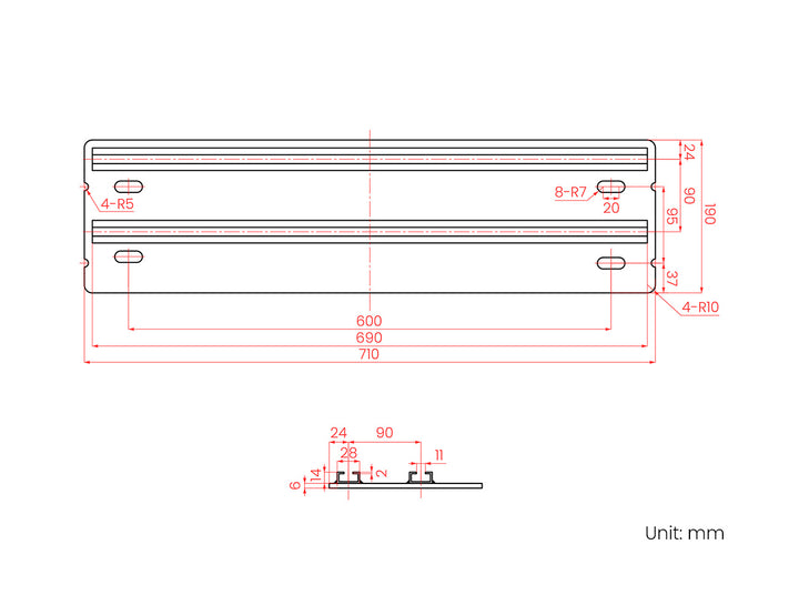 Awning Bracket For Rainier Full Cassette Awning Colour: Dark Grey