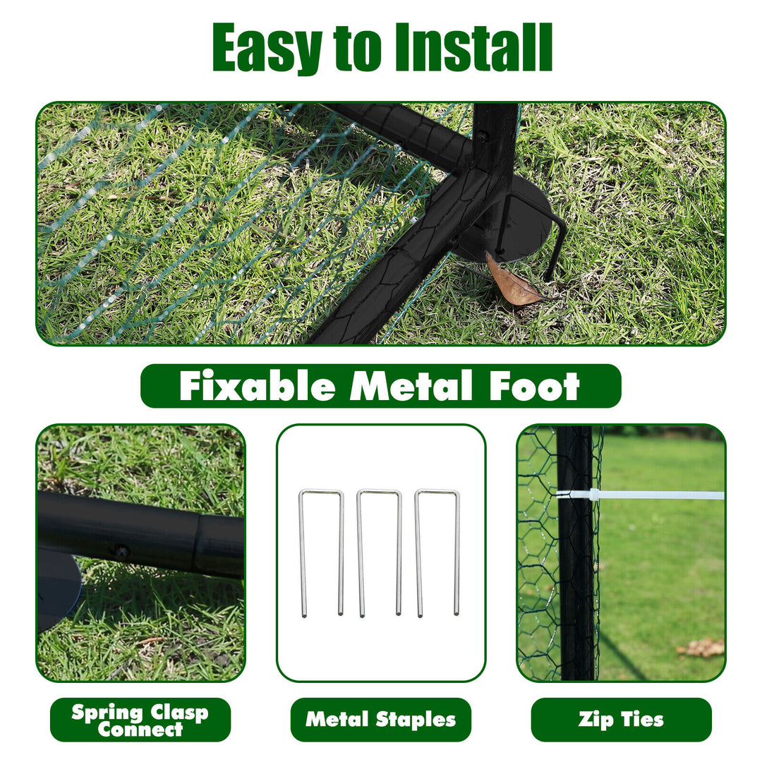 Durable Outdoor Chicken Run with Cover - 300x200x200cm