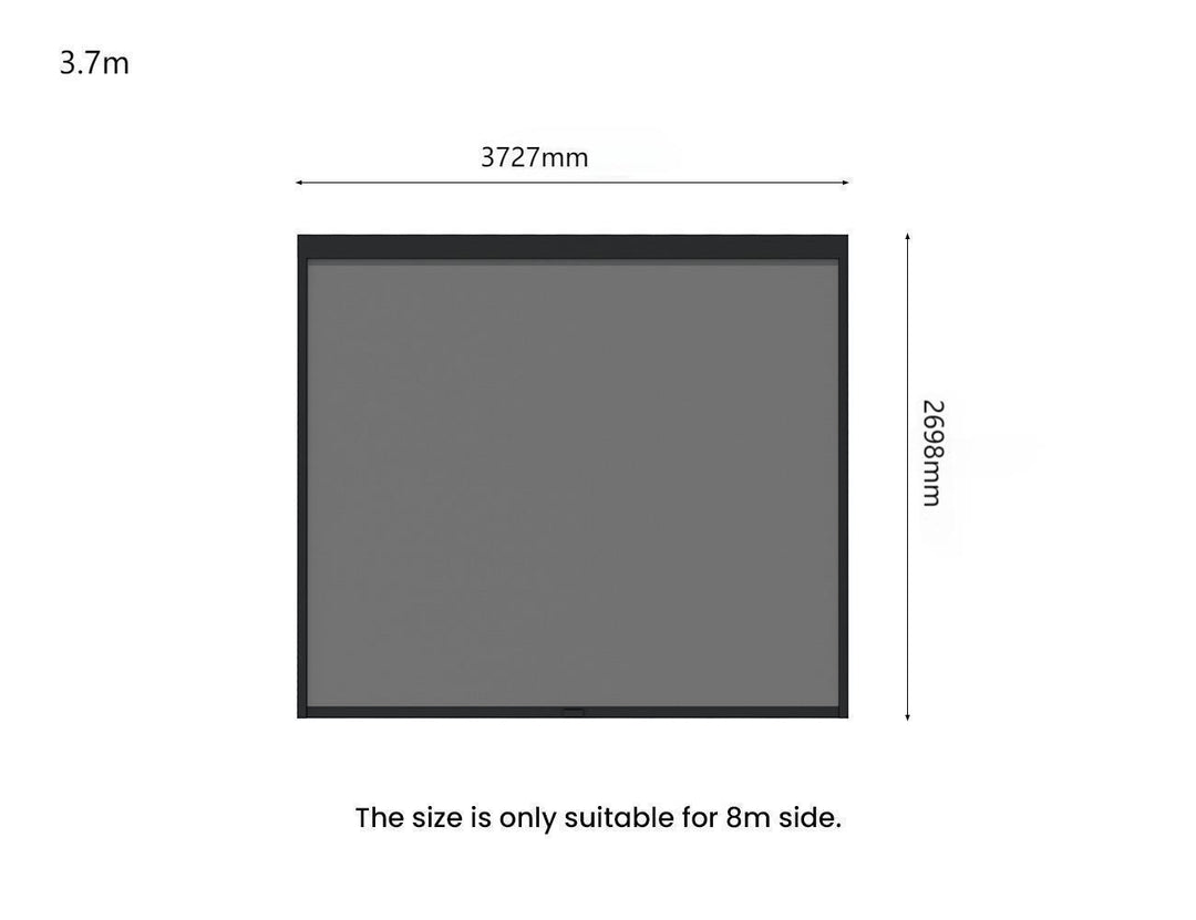 Motorised Blind For Tasman Wall Mounted Pergola