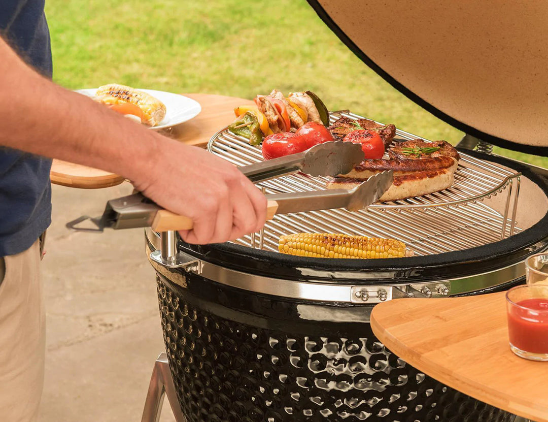 18" Kamado Ceramic Charcoal Grill With Bonus Accessory Pack Color: Blue