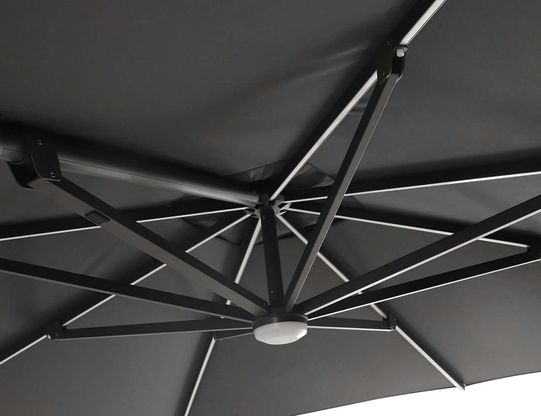 Alabaster 3m Square Cantilever Umbrella colour: Drak Grey