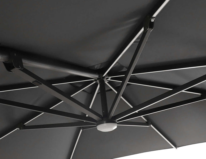 Alabaster 3m Square Cantilever Umbrella colour: Drak Grey