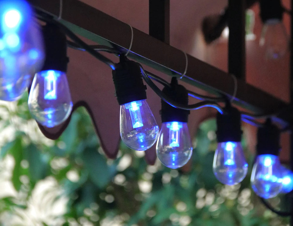 Outdoor LED Festoon String Lights - 10m Multi-Colour
