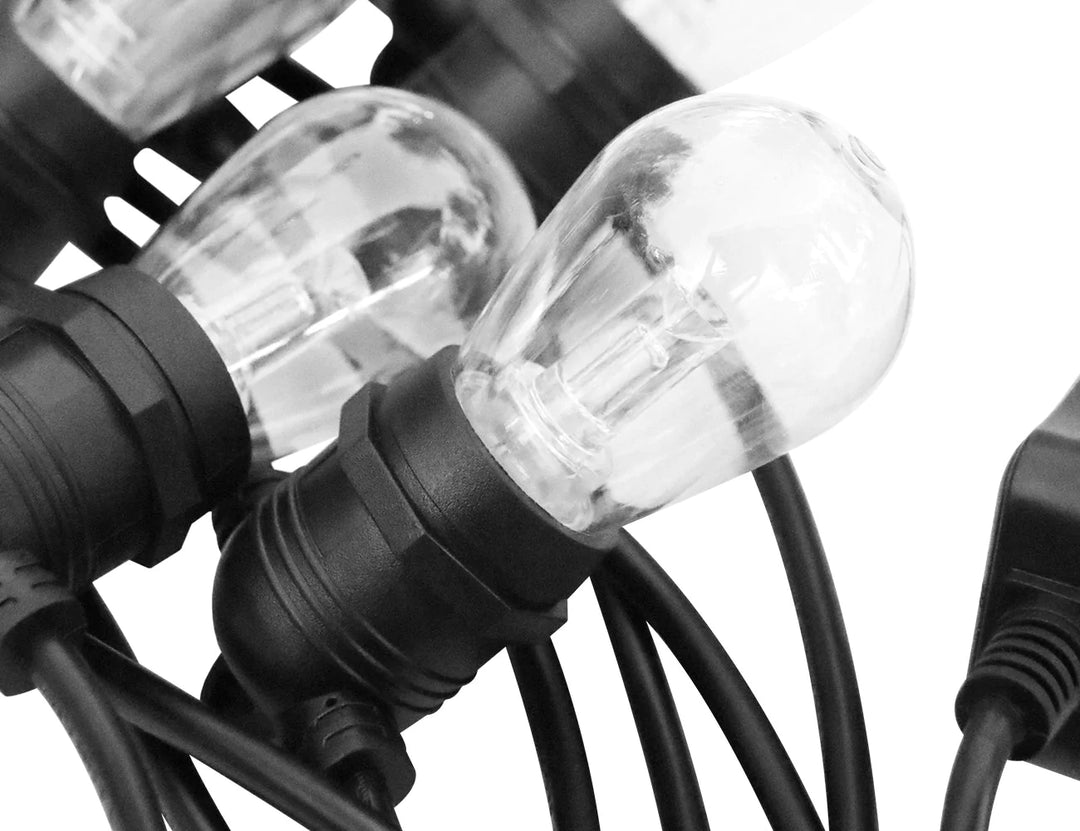 Outdoor LED Festoon String Lights - 10m Multi-Colour