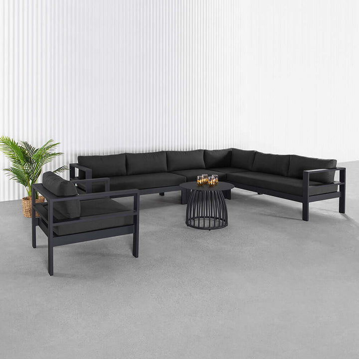 Sandpiper 2.0 Outdoor Club Chair Colour: Charcoal Grey size: 86 x 84 x 66cm