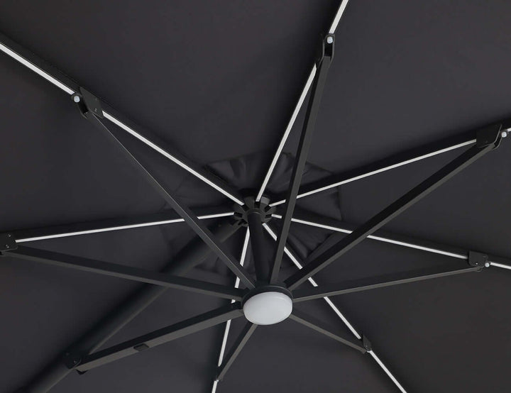 Alabaster 3m Round Cantilever Umbrella Colour: Drak Grey
