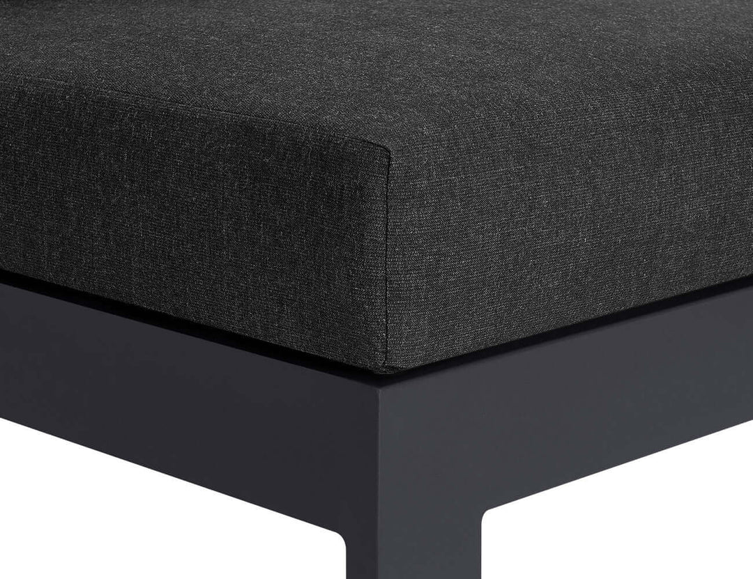 Sandpiper 2.0 Outdoor Armless Loveseat Colour: Grey size: 150 x 84 x 66cm
