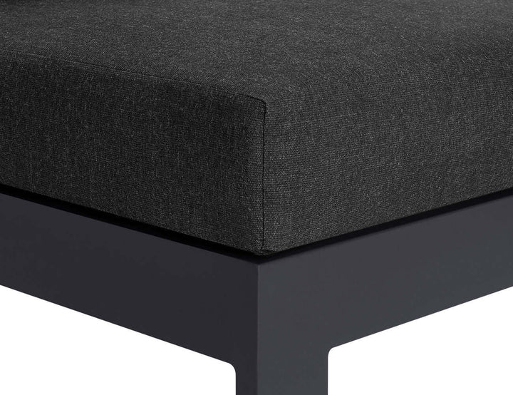 Sandpiper 2.0 Outdoor Armless Loveseat Colour: Grey size: 150 x 84 x 66cm