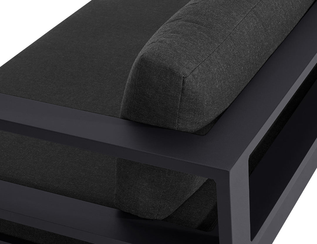 Sandpiper 2.0 Outdoor Loveseat Colour: Charcoal Grey size: 162 x 84 x 66cm