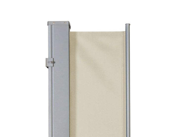 Patio Screen Retractable Side Awning 1.6m x 3 m Color: Beige