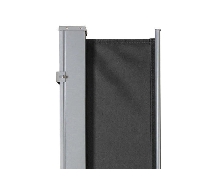 Patio Screen Retractable Side Awning 2m x 3m Color: Black
