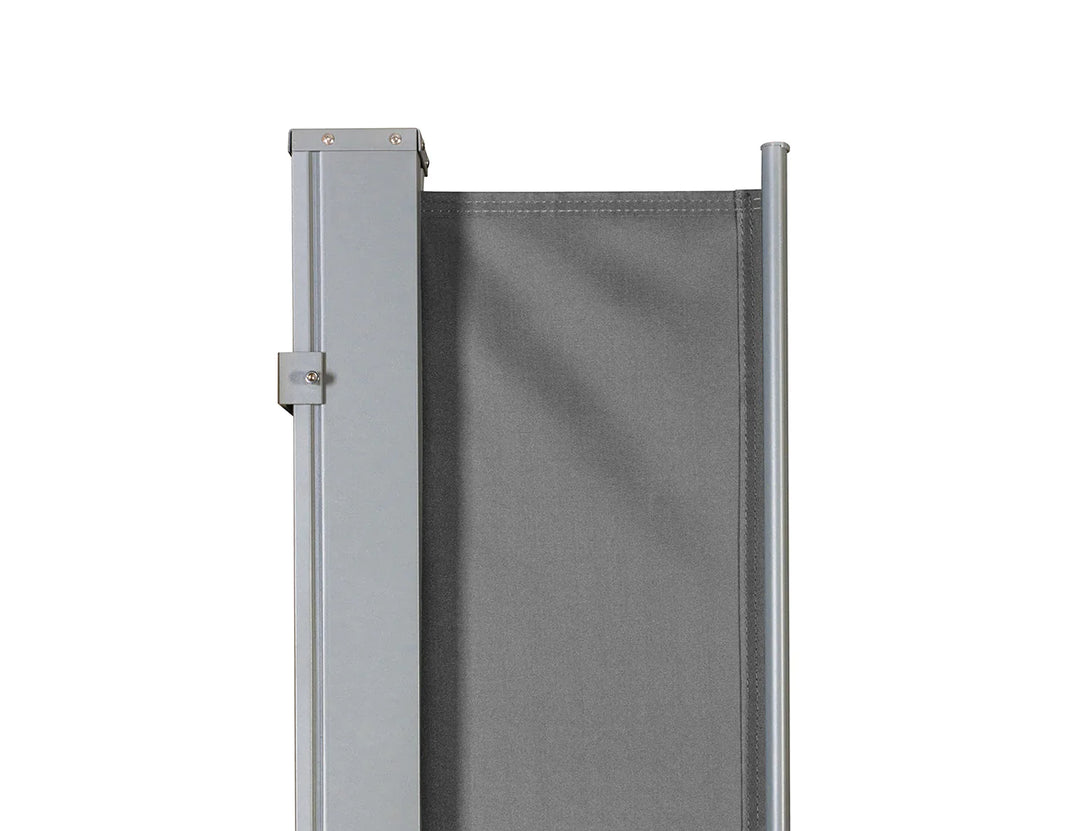 Patio Screen Retractable Side Awning - 1.8m x 3m Color: Grey