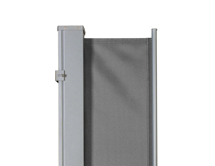 Patio Screen Retractable Side Awning - 1.8m x 3m Color: Grey