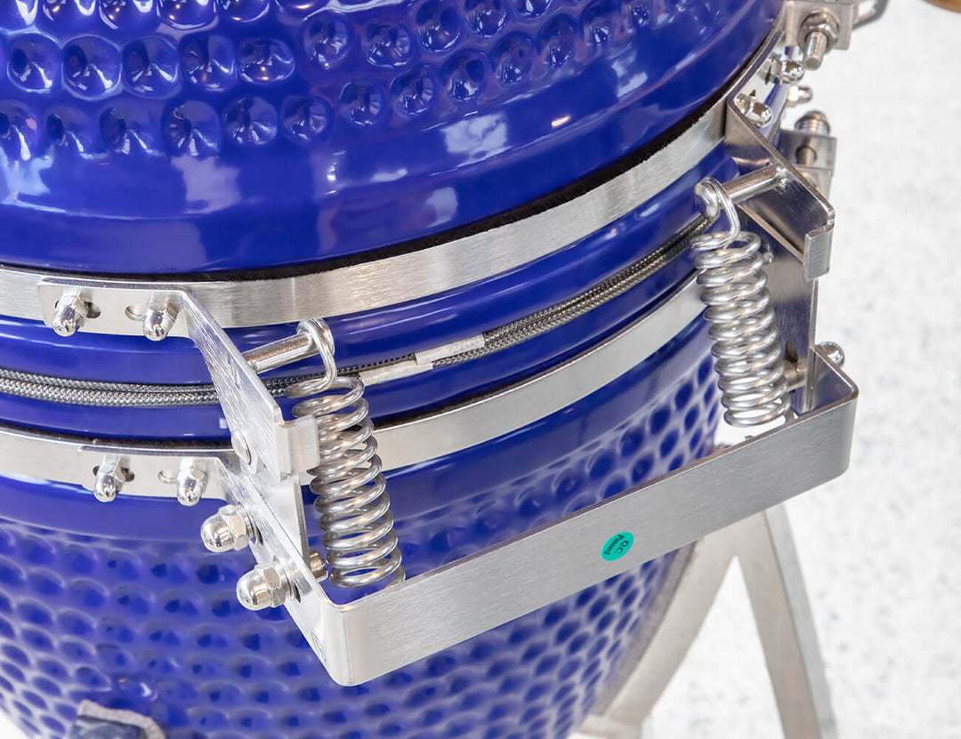18" Kamado Ceramic Charcoal Grill With Bonus Accessory Pack Color: Blue