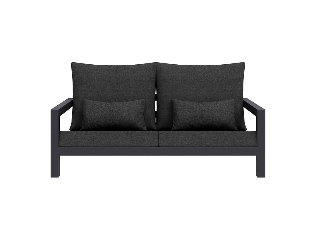 Viana 2.0 Aluminium 2.5 Seater Outdoor Sofa Colour: Charcoal Grey