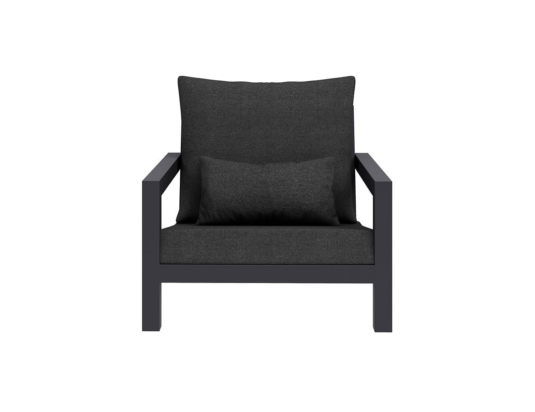 Viana 2.0 Aluminium Outdoor Armchair Colour: Charcoal Grey
