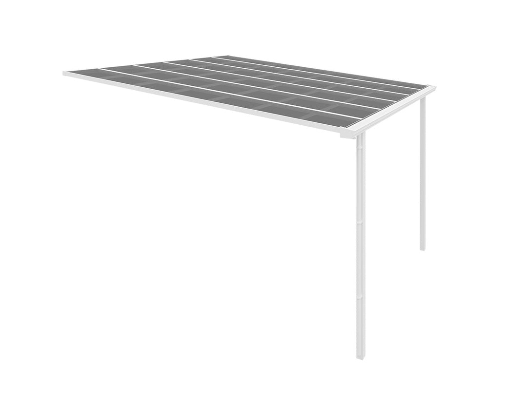 Urban Wall Mounted Patio Cover Collection Size: 3 x 3m Colour: White / Light Grey