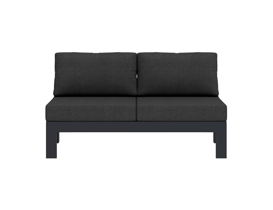 Sandpiper 2.0 Outdoor Armless Loveseat Colour: Grey size: 150 x 84 x 66cm