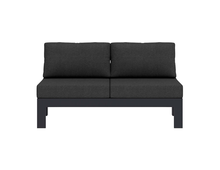 Sandpiper 2.0 Outdoor Armless Loveseat Colour: Grey size: 150 x 84 x 66cm