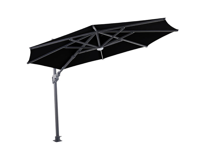 Agave 3m Round Cantilever Umbrella Colour: Black