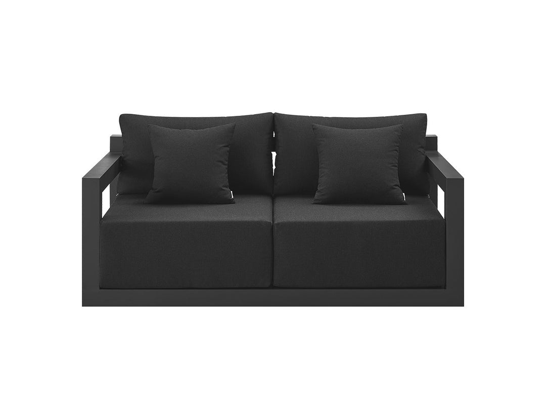 Ibis 2.0 Oversized Outdoor Loveseat Colour: Grey