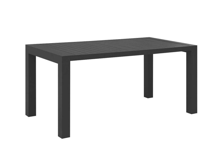 Cirrus Aluminium Outdoor Patio Dining Table 160 X 80cm Colour: Dark Grey