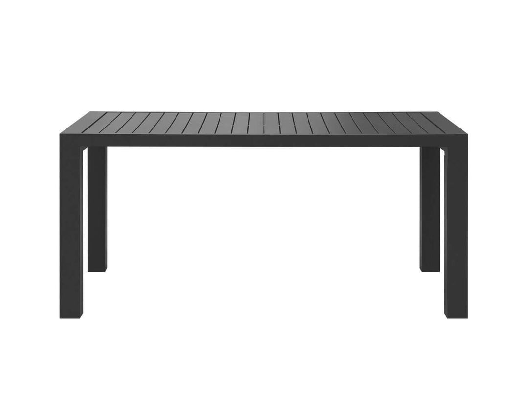 Cirrus Aluminium Outdoor Patio Dining Table 160 X 80cm Colour: Dark Grey