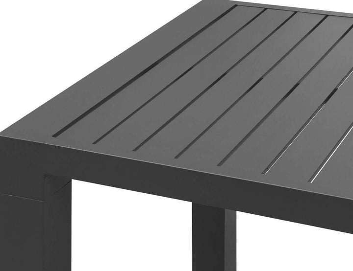 Cirrus Aluminium Outdoor Patio Dining Table 160 X 80cm Colour: Dark Grey