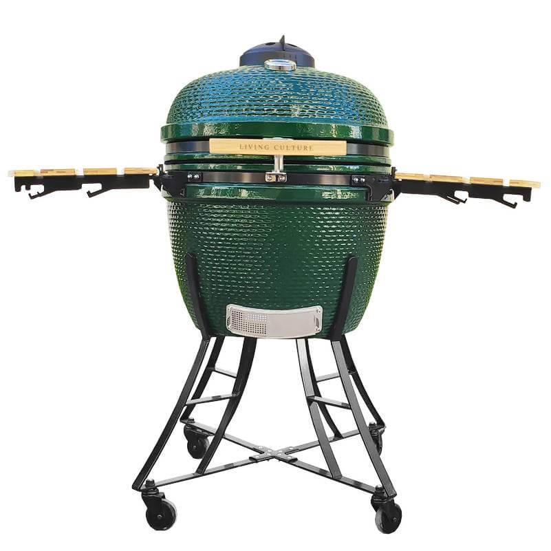 24" Kamado Ceramic Charcoal Grill With Bonus Accessory Pack Color: Green