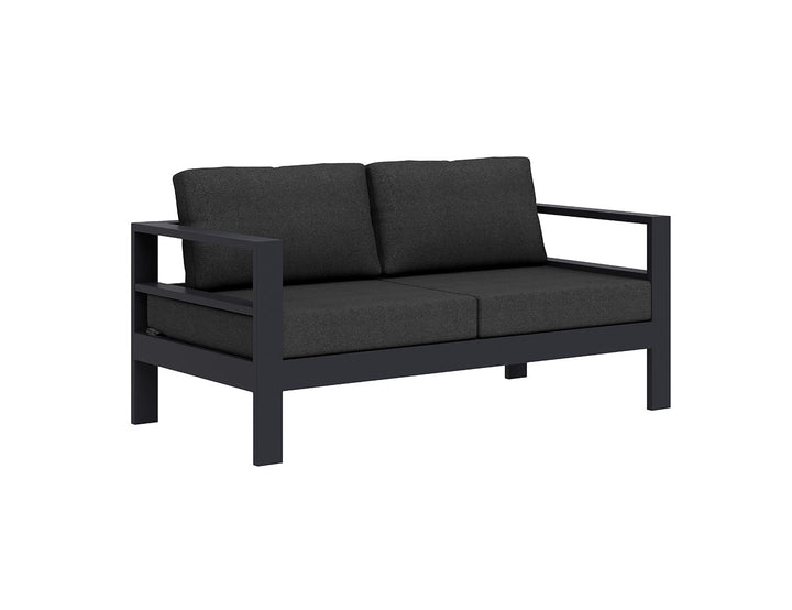 Sandpiper 2.0 Outdoor Loveseat Colour: Charcoal Grey size: 162 x 84 x 66cm