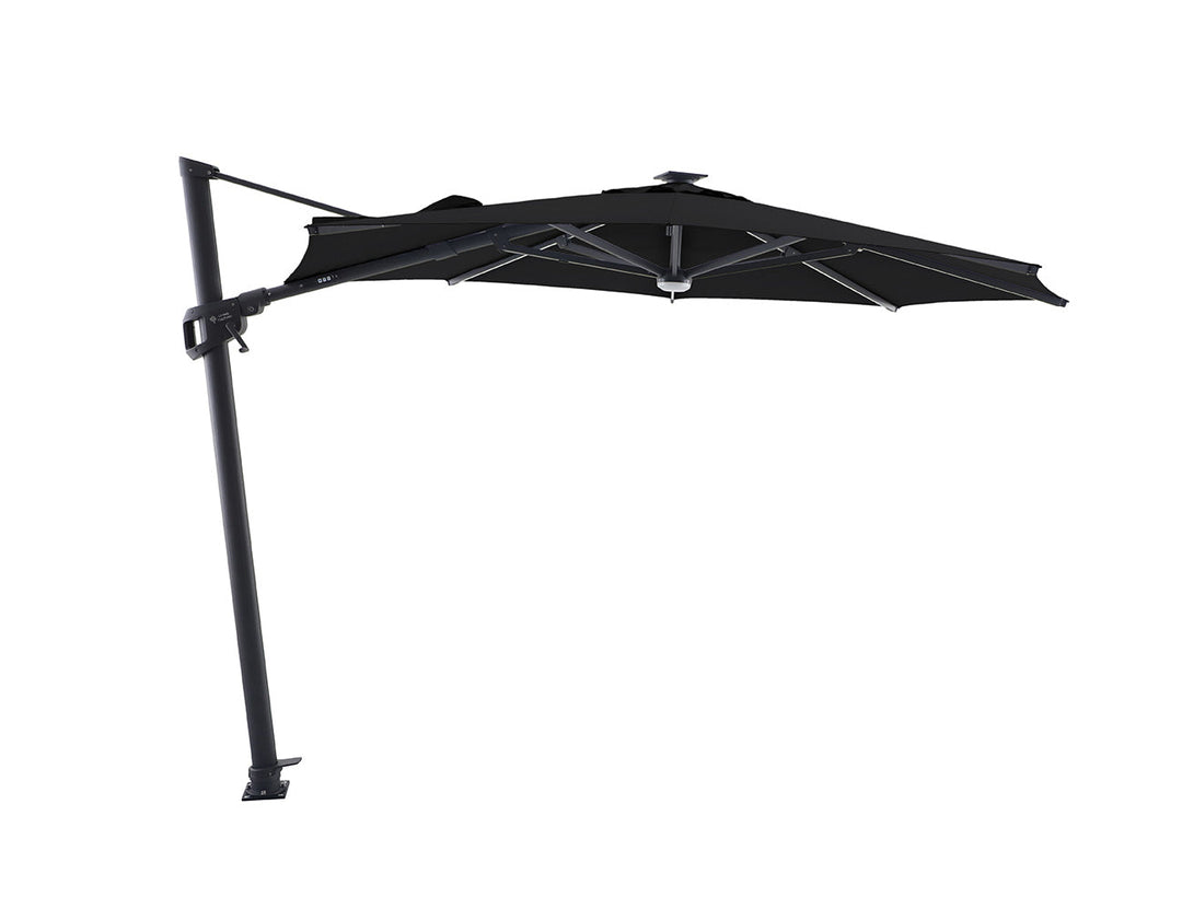 Agave 3m Round Cantilever Umbrella Colour: Black