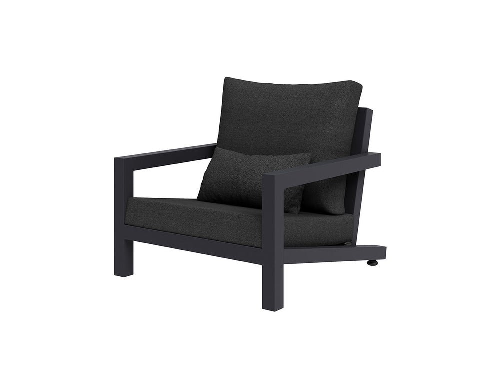 Viana 2.0 Aluminium Outdoor Armchair Colour: Charcoal Grey