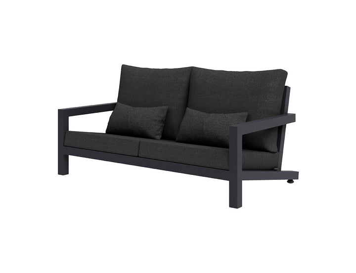 Viana 2.0 Aluminium 2.5 Seater Outdoor Sofa Colour: Charcoal Grey
