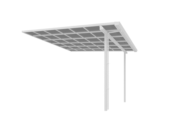 Urban Premier Patio Cover Size: 4 x 4m Colour: White - Light Grey