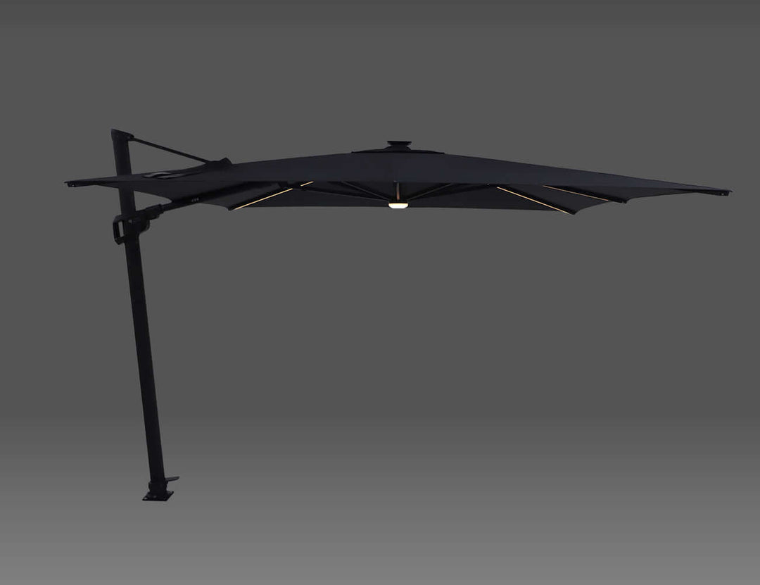 Alabaster 3m Square Cantilever Umbrella colour: Drak Grey