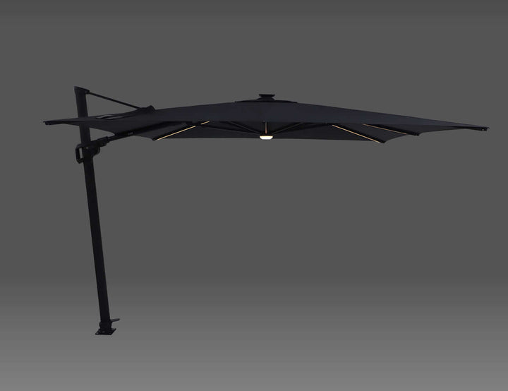 Alabaster 3m Square Cantilever Umbrella colour: Drak Grey