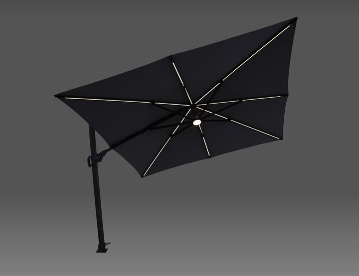 Agave 3m Square Cantilever Umbrella Colour: Black