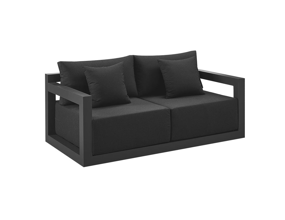 Ibis 2.0 Oversized Outdoor Loveseat Colour: Grey