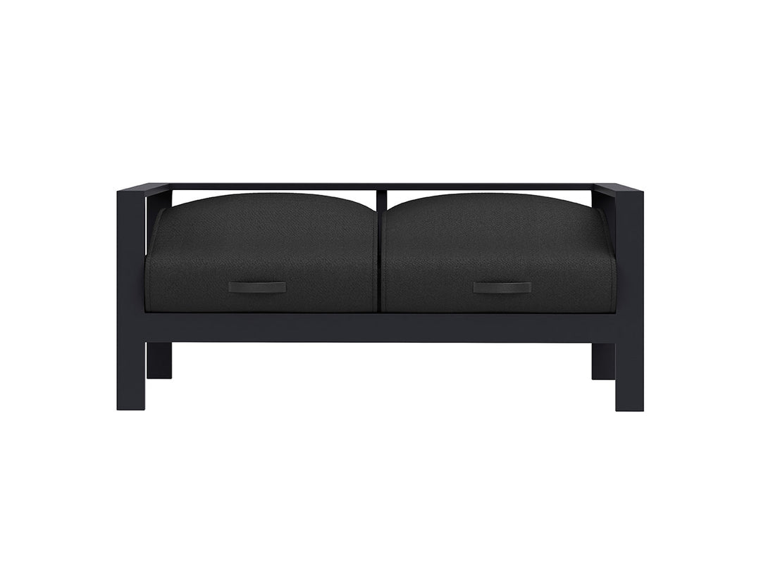 Sandpiper 2.0 Outdoor Loveseat Colour: Charcoal Grey size: 162 x 84 x 66cm