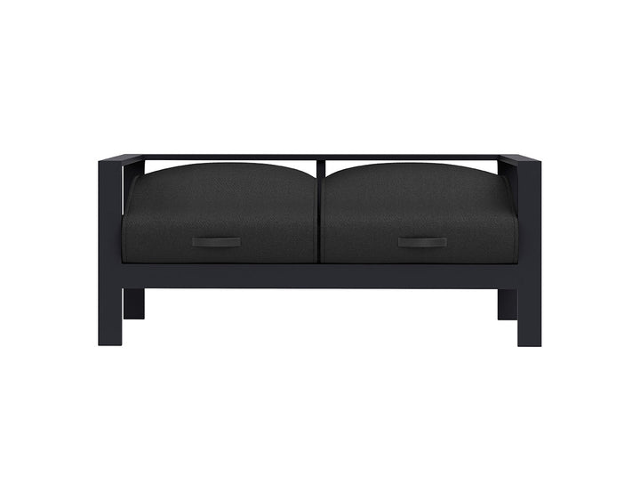 Sandpiper 2.0 Outdoor Loveseat Colour: Charcoal Grey size: 162 x 84 x 66cm