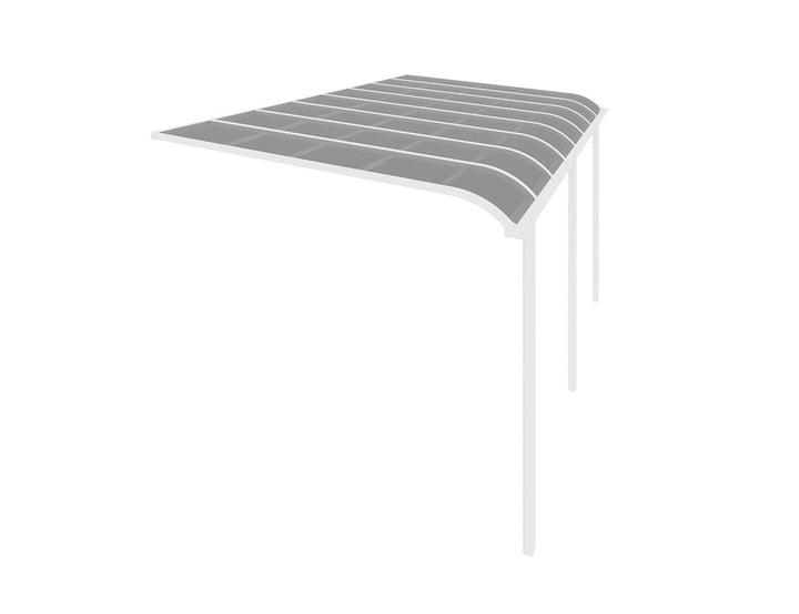 Country Wall Mounted Patio Cover Collection Size: 5 x 3m Colour: White - Light Grey