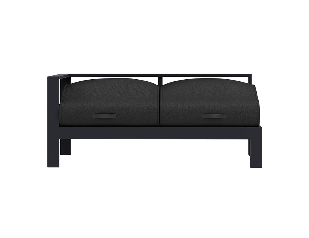 Sandpiper 2.0 Outdoor Sectional Right Sofa Colour: Charcoal Grey