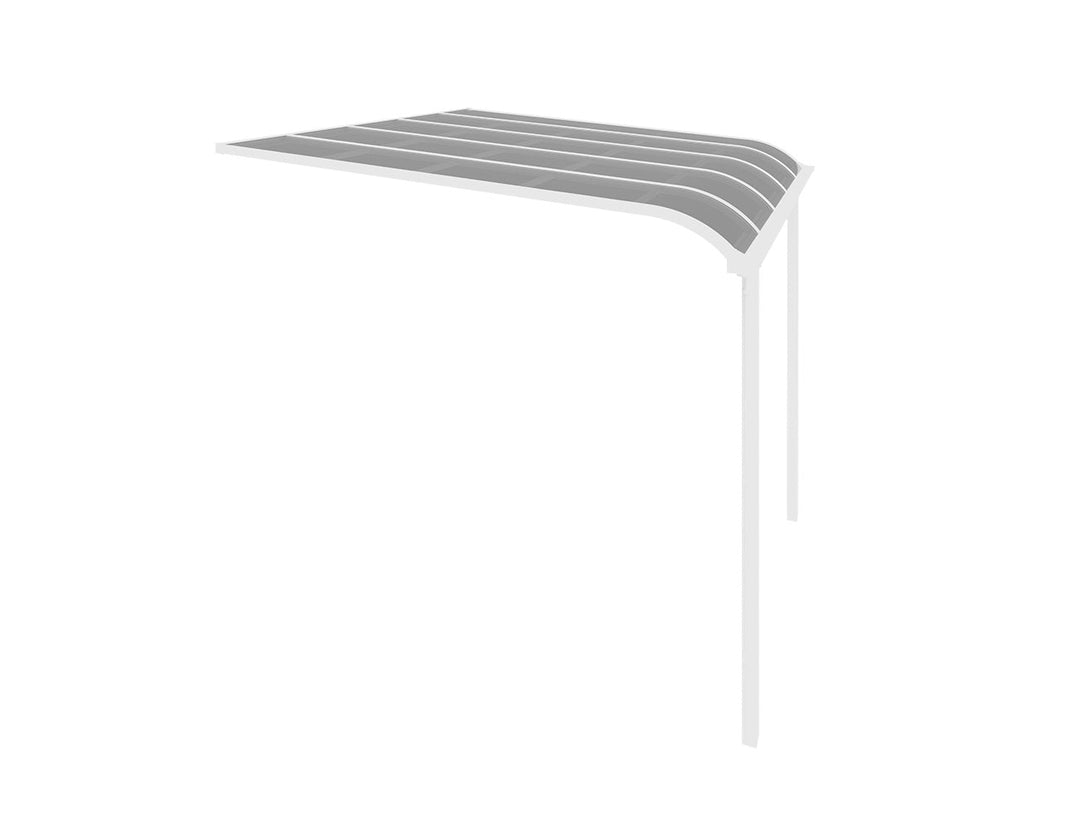 Country Wall Mounted Patio Cover Collection Size: 3 x 3m Colour: White - Light Grey