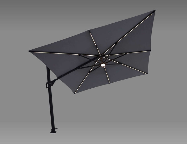 Alabaster 3m Square Cantilever Umbrella colour: Drak Grey